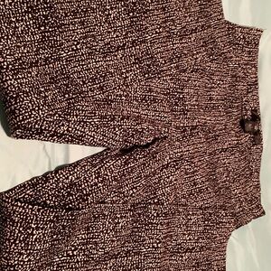 89th & Madison Women's Wide Leg Pants - Black and White Pattern